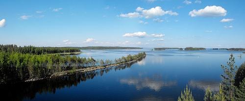 El Lago Saimaa en Finlandia