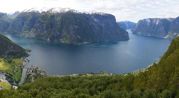 Fiordo de Sogn en Noruega