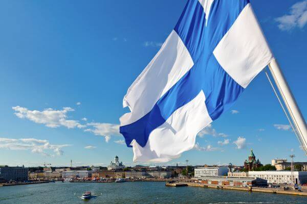 Bandera finlandesa